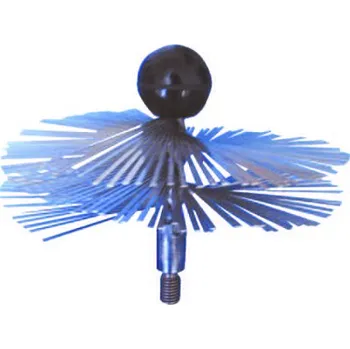 Komínová štětka KARTÁČ KOMÍNOVÝ - nerezový pr.200 mm, komínový-zploštělý, nerezový drát, M12