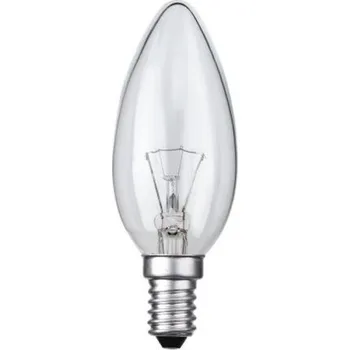Žárovka průmyslová čirá TES-LAMP 60W E14 B35 svíčka
