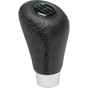 Hlavice řadicí páky Kožená hlavice řadící páky černá/černé prošití