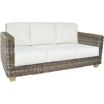 Pohovka Ratanová pohovka CASTILLA velká kubu grey