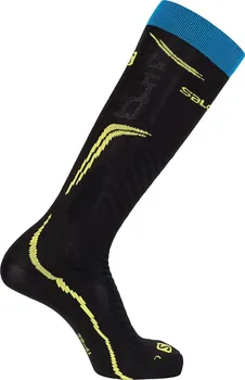 Pánské ponožky Salomon X Pro LC1019400 Black/Sulphur Spring M 39 - 41
