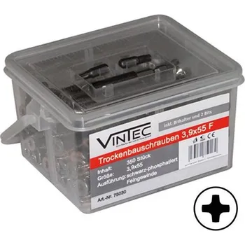Šroub Vintec Šrouby do sádrokartonu 3,9x55 F 350 ks