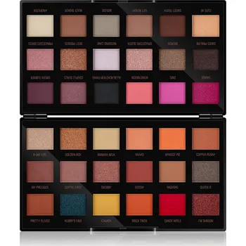 Oční stíny Makeup Revolution Paletka očních stínů by Petra 36 x 0,8 g