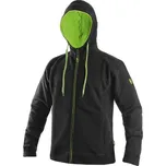 CXS Harrison pánská mikina s kapucí černo zelená XL