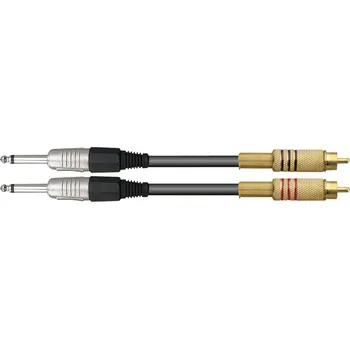 Příslušenství ke zvukové technice DEXON Signálový kabel 2x Cinch (RCA) / 2x Jack 6,3