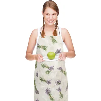 Kuchyňská zástěra Bellatex Kuchyňská zástěra - SVAZEK LEVANDULE barva: levandule