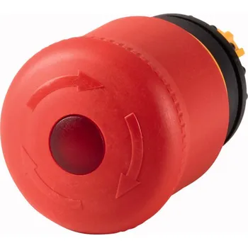 Elektrická zásuvka Eaton M22-PVLT Ovl. hlavice nouz. zastavení, otočná, prosv.