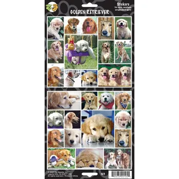 samolepka James & Steel,Samolepky zlatý retrívr
