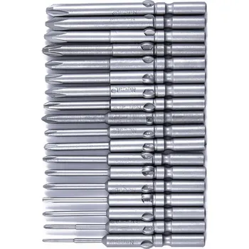 Bit Set 18ks bitů HIOS H5(∅5) křížových bitů PH2, PH1, PH0, PH00 - 60mm