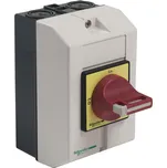 Schneider Electric VCF01GE Vario nouzový hlav.vypínač ve skříňce 16A, červená rukojeť