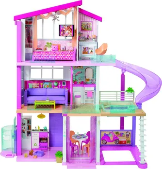 Domeček pro panenku Barbie Dům snů se skluzavkou