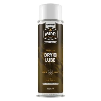 Mazivo na řetěz motocyklu ve spreji OXFORD MINT DRY LUBE do suchých klimatických podmínek 500 ml