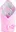 New Baby Oboustranná zavinovačka z Minky 75 x 75 cm, obláček růžová