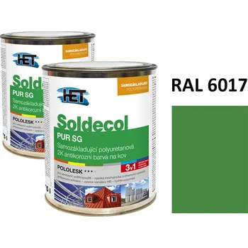 barva na kov Soldecol PUR SG 0,75 L RAL 6017