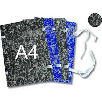 HIT OFFICE Spisová deska s tkanicí A4 mráček - černá