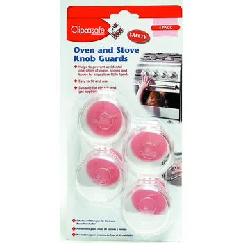 Příslušenství pro sporák Clippasafe Ochranné knoflíky sporák 4 ks