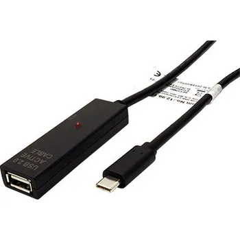 Datový kabel Value USB 2.0 aktivní prodlužovací kabel USB C(M) - USB A(F), 15m - 12.99.1113