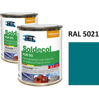 barva na kov Soldecol PUR SG 0,75 L RAL 5021