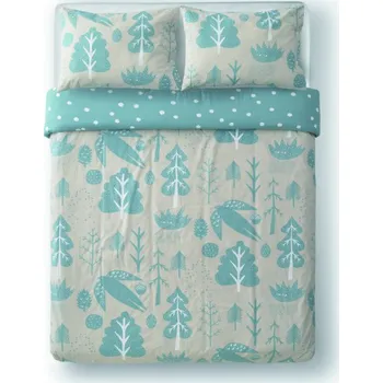 Povlečení Ložní povlečení Flying Bird duck egg 135x200 50x75 2-set, Donna Wilson UK Zeleno-modrá