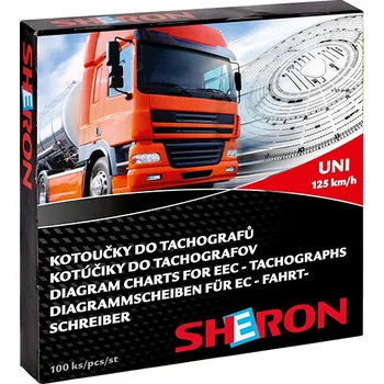 Sheron Kotoučky do tachografu 125 km/h UNI