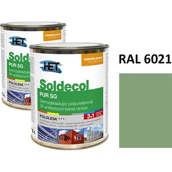 barva na kov Soldecol PUR SG 0,75 L RAL 6021