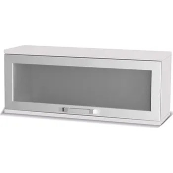 Knihovna MARIDEX Závěsná vitrína - MAXIMUS M14, matná bílá