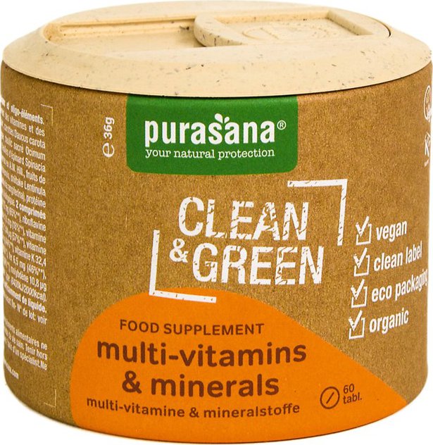 Purasana Multi vitamins Minerals Bio 60 tbl. Zbozi.cz
