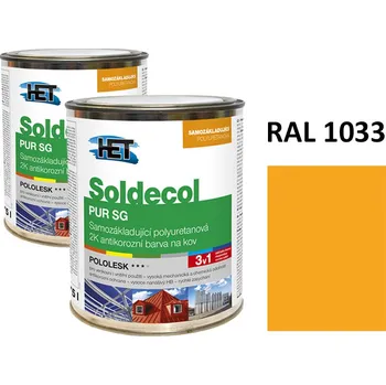 barva na kov Soldecol PUR SG 0,75 L RAL 1033