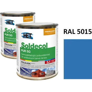 barva na kov Soldecol PUR SG 0,75 L RAL 5015