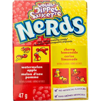 Bonbon Nerds Candy Double Dipped Lemonade Wild Cherry & Apple Watermelon 47 g