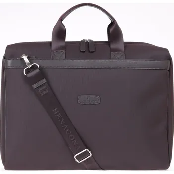 Pánská aktovka Pánská business taška Hexagona 292571 hnědá nylonová