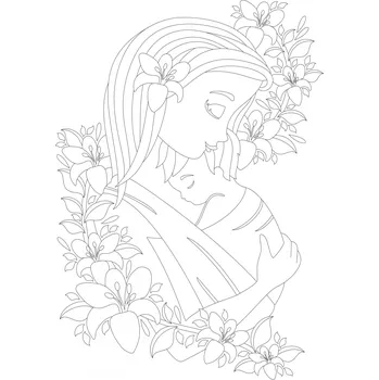 Radost v písku Šablona na pískování miminko v šátku 50x70cm