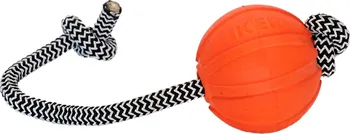 Hračka pro psa Collar Liker míček pro psy se šňůrkou 5 cm oranžový