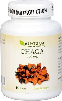 Přírodní produkt Natural Medicaments Chaga 500 mg 90 cps.