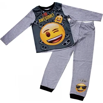 Chlapecké pyžamo Dětské pyžamo emoji šedé vel. 134 Velikost: 134