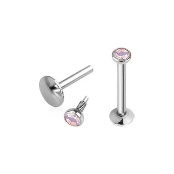 Piercing Šperky4U Piercing do brady - labreta, opalit růžový - LB01102-1206P