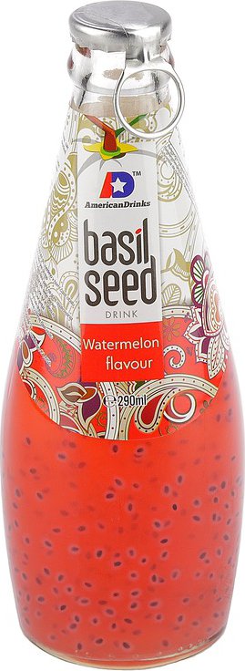 Americandrinks Basil Seed Drink Watermelon Flavour 290 ml