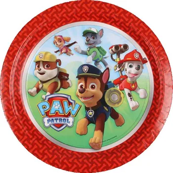 Party nádobí Amscan Paw Patrol talíře 23 cm 8 ks