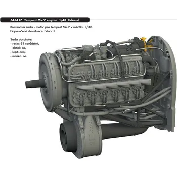 Plastikový model Eduard 1/48 Tempest Mk.V engine (EDUARD)