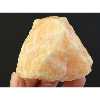 Přírodní kámen Kalcit surový oranžový odstín 209g