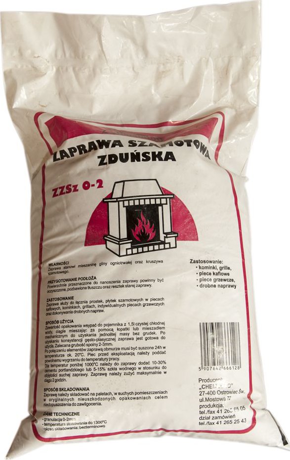 Šamotová malta 25 Kg