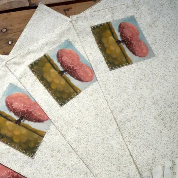 prostírání Zuzana Honsová Prostírání se "Zamilovanými stromy"