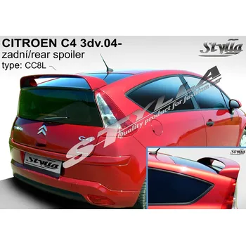 Auto-moto Stylla spoiler zadních dveří Citroen C4 3dv (2004 - 2010) - horní