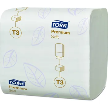Toaletní papír Tork skládaný toaletní papír Soft Folded, 2vrstvý, bílý, T3, 114273