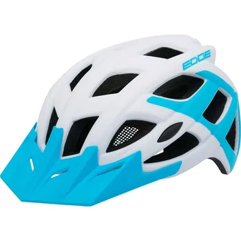 Cyklistická přilba Rock Machine Edge bílá/modrá S/M