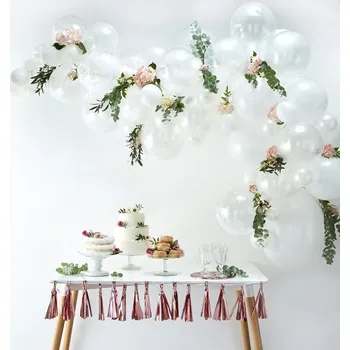 Balónek Ginger Ray Sada balónků na balónkový oblouk bílá 70 ks