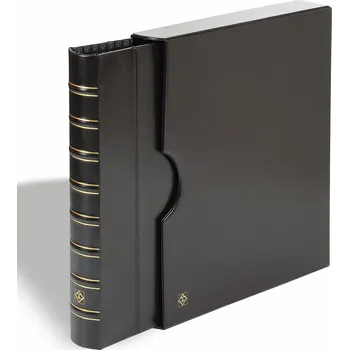 Obal pro sběratelský předmět Leuchturrm1917 Kanzlei Černé kroužkové desky s kazetou