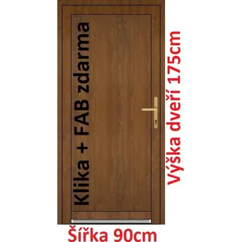 Vchodové dveře Vchodové plastové dveře plné Soft Emily 90x175 cm - Akce!