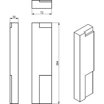 Krbová kamna NDV-000112 - FL09K08 - Flamingo DELUXE - Vermikulitová deska 294x72 poz.7