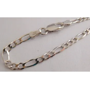 Souprava šperků Klenoty Budín Pánský stříbrný rhodiovaný řetízek 55cm FIGARO šíře 2,5mm 925/1000 5,42gr 030239600040 (Klenoty Budín Pánský stříbrný rhodiovaný řetízek 55cm FIGARO šíře 2,5mm 925/1000 5,42gr 030239600040)